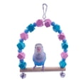 thumbnail image 5 of Wooden For Perching Birdwatching Foot And Cage Accessory And Home Decor With Colorful Beads And Bells, 5 of 5