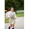 thumbnail image 4 of French Toast Girls School Uniform Long Sleeve Modern Peter Pan Collar Blouse (Little Girls & Big Girls), 4 of 6