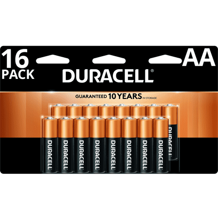 Duracell 1.5V Coppertop Alkaline AA Batteries 16 (Best Double Aa Batteries)