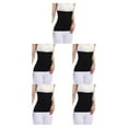 thumbnail image 3 of Transemion Stay Warm And Stylish Back Warmer Belt Breathable Elastic Waist Back Support thicken black XL 5Set, 3 of 6
