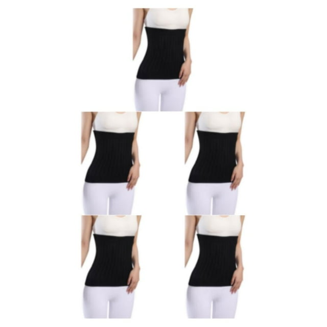 mmirethe Soft And Breathable Waist Band For Support Thoughtful Gifts Waist Back Support thicken black M 5Set