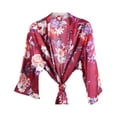 thumbnail image 1 of Guardurnaity de noche de satén para dama de honor, patrón de boda, fiesta nupcial, regalo, ropa de dormir, disfraz para el hogar, viaje interior, Hotel Disfraces de disfraces Vino rojo Tamaño libre Guardurnaity AP012754-20, 1 of 6
