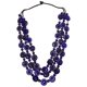 thumbnail image 4 of Collar de cuentas de madera, collar bohemio, cadena de cuerda, collar llamativo de moda Azul real, 4 of 9