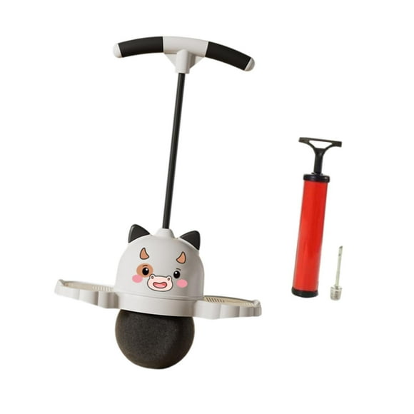 Siruishop Tiger Pogo Ball with Handle Kids Exercise Pogo Stick for Games Sports Indoor Black