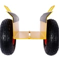 thumbnail image 3 of JERFIT Heavy Duty Panel Dolly Cart with 10" Air-Filled Tires, 600LB Capacity Auto-Clamp Moving Hand Truck for Drywall, Appliances, Doors, 3 of 10
