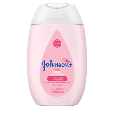 Johnson's Moisturizing Pink Baby Lotion with Coconut Oil, 3.4 fl. oz