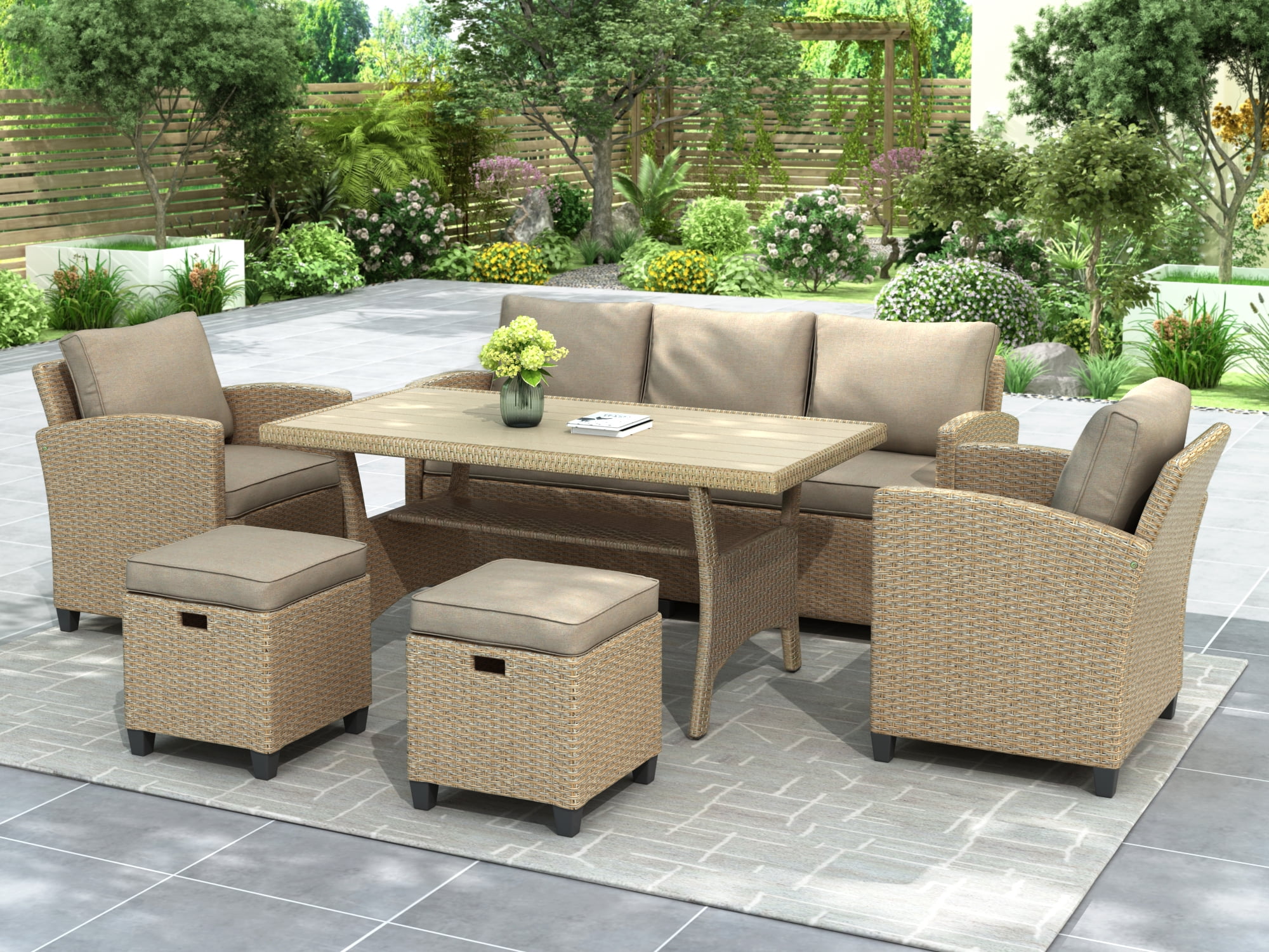 patio dining set sofa