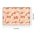 thumbnail image 5 of Area Rugs For Living Room Decor - Cute Cartoon Shrimp Anti Slip Throw Washable Rugs 3x5 For Bedroom, Soft Indoor Carpet For Bedroom Living Room 60x39In, 5 of 5