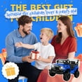 thumbnail image 6 of Xuanlur 12V Ride on Electric Truck Car for Kids, 12V Kids Electric Vehicles w/ Remote Control, 4 Wheel Suspension, USB, Bluetooth, Power Display, Battery Powered Ride on Toys for Boys Girls (Blue), 6 of 9