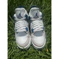 thumbnail image 4 of Ni - ke CLEAN Air Jordan 4 Retro size 4 Youth 2024 Military Blue GS (HF4281-141), 4 of 5