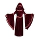thumbnail image 2 of Vestido medieval de Halloween para niña, disfraz renacentista medieval con capucha, disfraz medieval para niños M 130cm a 140cm, 2 of 9