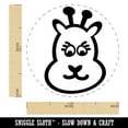 thumbnail image 2 of Cute Giraffe Face Self-Inking Rubber Stamp Ink Stamper - Orange Ink - Medium 1 Inch, 2 of 7