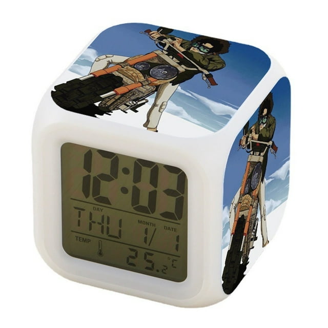 Despertador Aloboxes cuadrado LED digital con despertador de 8 cm