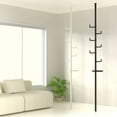 thumbnail image 6 of Adjustable Laundry Pole with Trays Space-Saving Vertical Storage Solution for Home & Balcony Durable Metal Frame Modern Design, 6 of 12