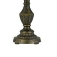 thumbnail image 4 of Benjara Pedestal Base Metal Table Lamp with Pleated Fabric Shade, Brass, 4 of 5