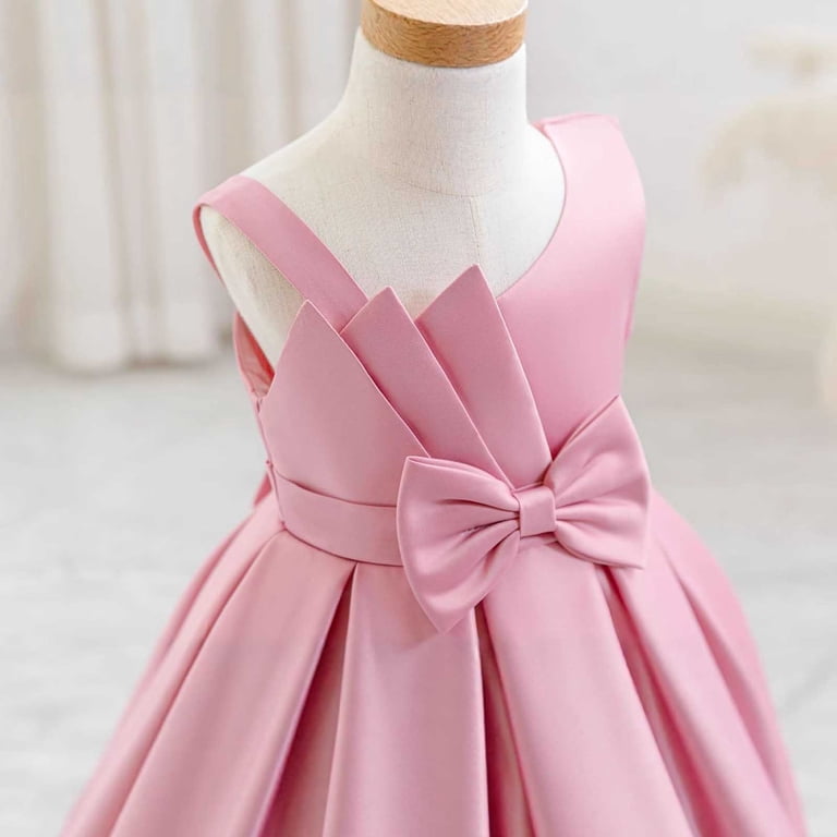 12-18 month bridesmaid dress A-Line Spaghetti Straps Long Satin Junior Bridesmaid Dresses