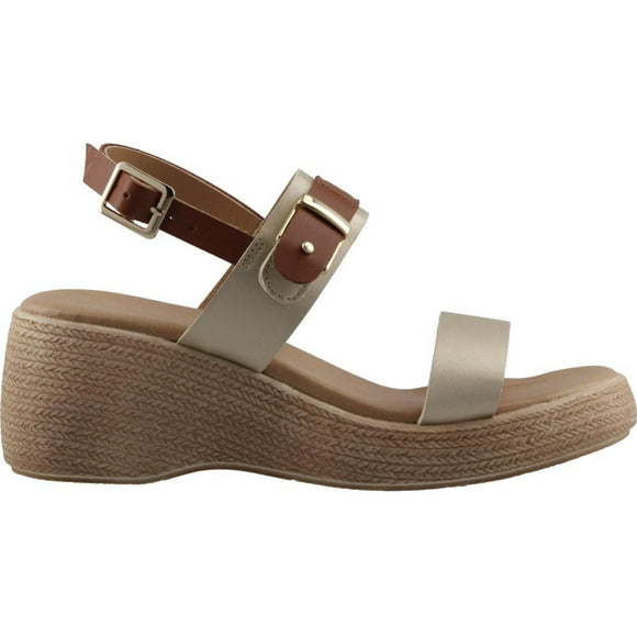 Sandalia Mujer Aria by Eh! Plataforma Comoda dorado 24