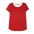 thumbnail image 2 of Touch Womens University of Wisoncin Badgers Open Racerback Graphic T-Shirt wis M, 2 of 2