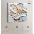 thumbnail image 2 of Ivory White II Canvas Elegant Floral Art by Art Remedy, Gallery Wrapped, 12" x 12", 2 of 7