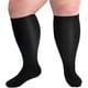 thumbnail image 1 of Medias de compresión de talla grande de 20 a 30 mmHg para hombres y mujeres, pantorrilla ancha, extragrandes para circulación, 1 of 5