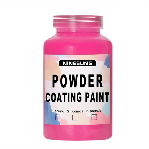 Powder Coating | Perfect for Metal Surfaces | Car Paint | Building Materials | Powder Paint for Steel Structures, Factories, Buildings, Playgrounds, Gardens (Pink 32 oz)