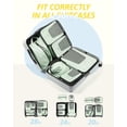 thumbnail image 6 of BAGSMART Packing Cubes for Travel, Compression Expandable 6 Pcs Luggage Packing Organizers Foldable Lightweight Suitcase Storage Bags for Travel Accessories, Green, 6 of 7