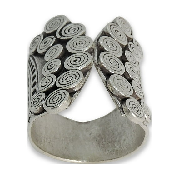 Handmade Thai Karen Hill Tribe Spiral Adjustable Ring