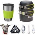 thumbnail image 1 of Ensemble de Cuisine de Camping, 10 Pcs en Aluminium durable, Ensemble Complet d'Outils de Camping, 1 of 6