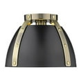 thumbnail image 1 of Aldrich Flush Mount in Aged Brass, 1 of 2