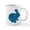 White, variant on CafePress - Blue Glitter Silhouette Easter Bunny Mugs - 11 oz Ceramic Mug - Novelty Coffee Tea Cup