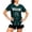 Dark Green, variant on Womens National Supporter Soccer V Neck Short Sleeve Country Pride Football Fan Match Day Athletic Style Top