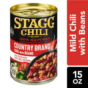 Angle View: Stagg Country Brand Chili with Beans, 15 Ounce