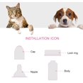 thumbnail image 2 of Feeding Bottle Set Cats with 3 nipples and 1 Cleaning Brush Nursing Kit for Dogs Cat Rabbit Hamster 50ML, 2 of 4