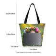 thumbnail image 3 of Pofeuu Flower Crown Guinea Pig Print Women Fashion Shoulder Handbags Top Handle Satchel Bags Tote Shoulder Shopping Bag Stylish Canvas Tote Bag, 3 of 6