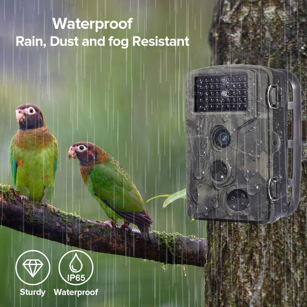 SuntekCam Mini Game Camera 36MP 4K Trail Camera with Night Vision 940nm IR LED Wildlife Waterproof Hunting Camera Wildgame Hunting Trail Monitors HC-802A