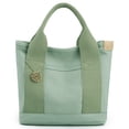 thumbnail image 2 of Canvas Bucket Bag Multi-Pockets Female Clutch Bag Large Capacity Casual for Work, 2 of 10