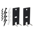thumbnail image 3 of 2 soportes de pared para altavoces con kits de hardware de repuesto universales de fácil instalación Negro, 3 of 9