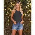 thumbnail image 4 of Sherrylily Summer Womens Tank Tops Casual Sleeveless Cami Top Slim Knit Ribbed Racerback Tee, 4 of 5
