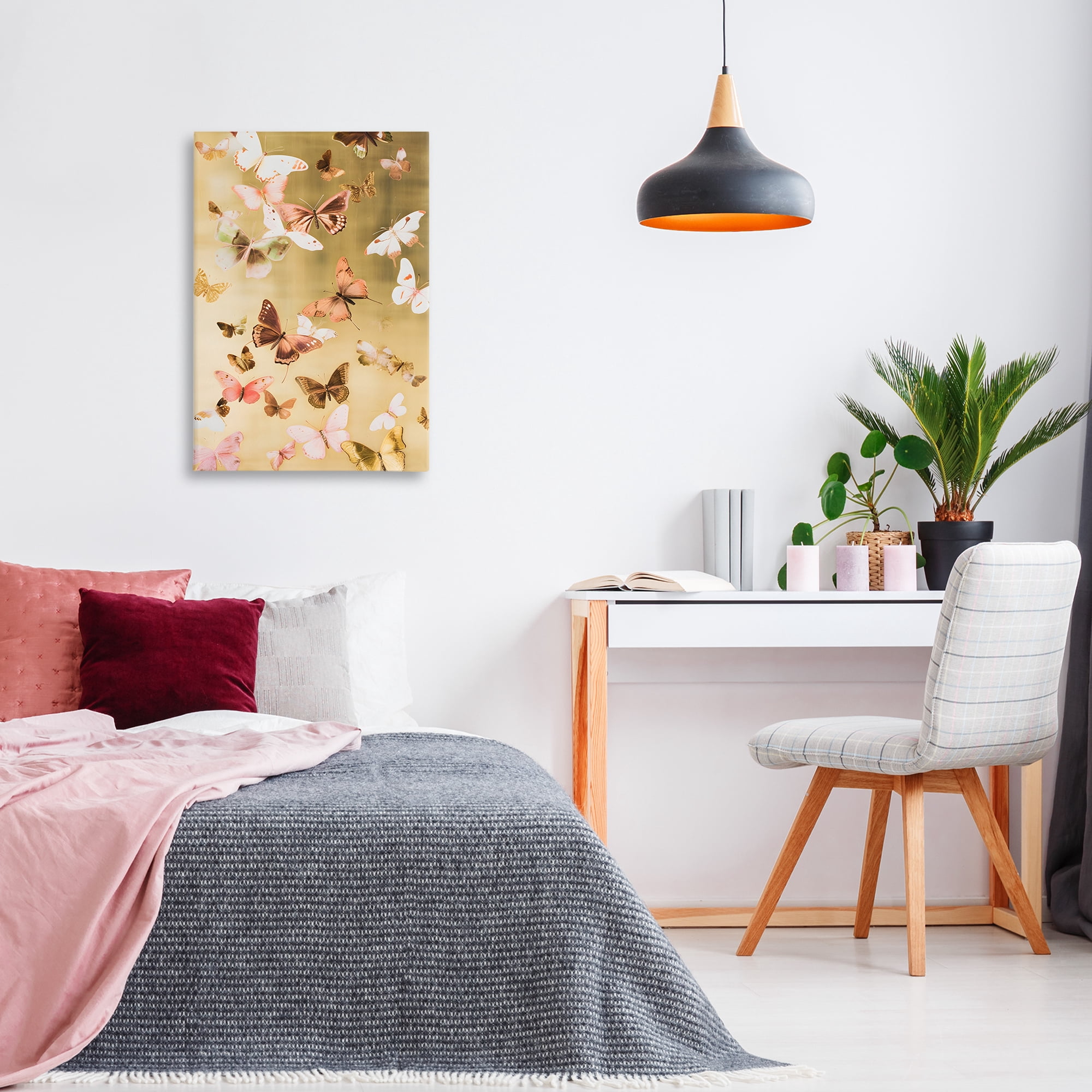 Stupell Industries Papillon Butterfly Array Animals & Insects Painting Gallery Wrapped Canvas Art Print Wall Art, 20 x 30