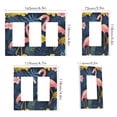 thumbnail image 2 of Yayeee Rocker Switch Wall Plate 1-Gang 4.6"x2.9" Home Decorative Outlet Cover, Floral Flamingo, 2 of 6