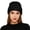 1-Black5410, variant on XIAOCHA Women’S Chic Heart‑Gem Beanie，Rhinestone‑Trim Fall‑Winter Outdoor Toque,Black