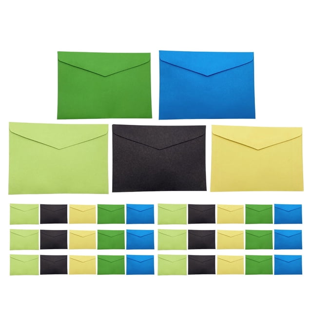 50Pcs Colorful Business Envelopes Self Seal Standard Envelopes For Office Checks Business Letter Mailing Invoices