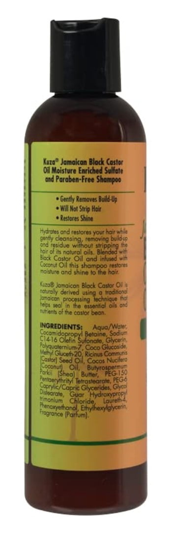Kuza Jamaican Black Castor Oil Shampoo 8oz (Pack of 2)