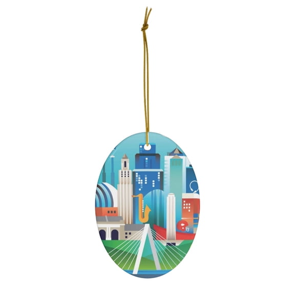 Kansas City Ceramic Ornament