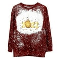 thumbnail image 2 of Ruimatai Chandails en Molleton de Noël Décontractés pour Femmes Col Rond Imprimé Manches Longues Blouse T-shirt Tops, 2 of 9