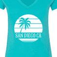 thumbnail image 4 of Inktastic San Diego California Beach Women's V-Neck T-Shirt, 4 of 5