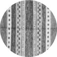 thumbnail image 1 of Ahgly Company Indoor Round Abstract Gray Contemporary Area Rugs, 3' Round, 1 of 1