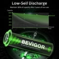 thumbnail image 3 of Baterías recargables Bevigor AA 2800 mAh 1.2 V Ni-MH 16 unidades, 3 of 7