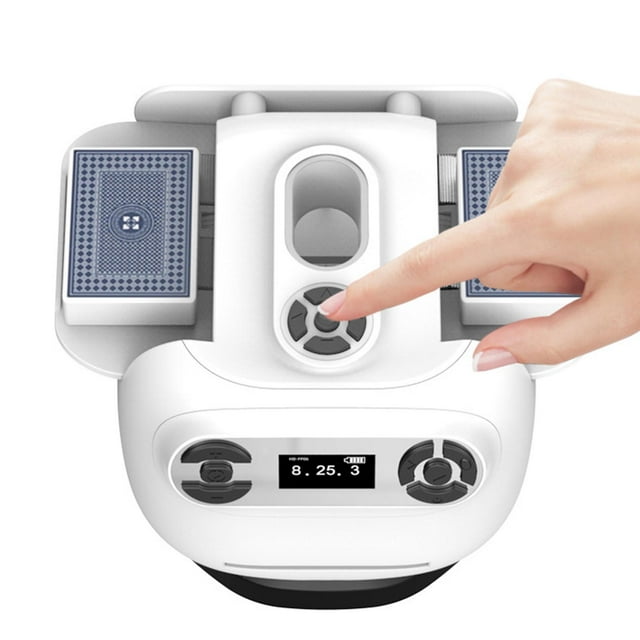 Rechargeable Portable Shuffler Machine, 360 180 Degree Deal Automatic Card Shuffler Dealer for Party