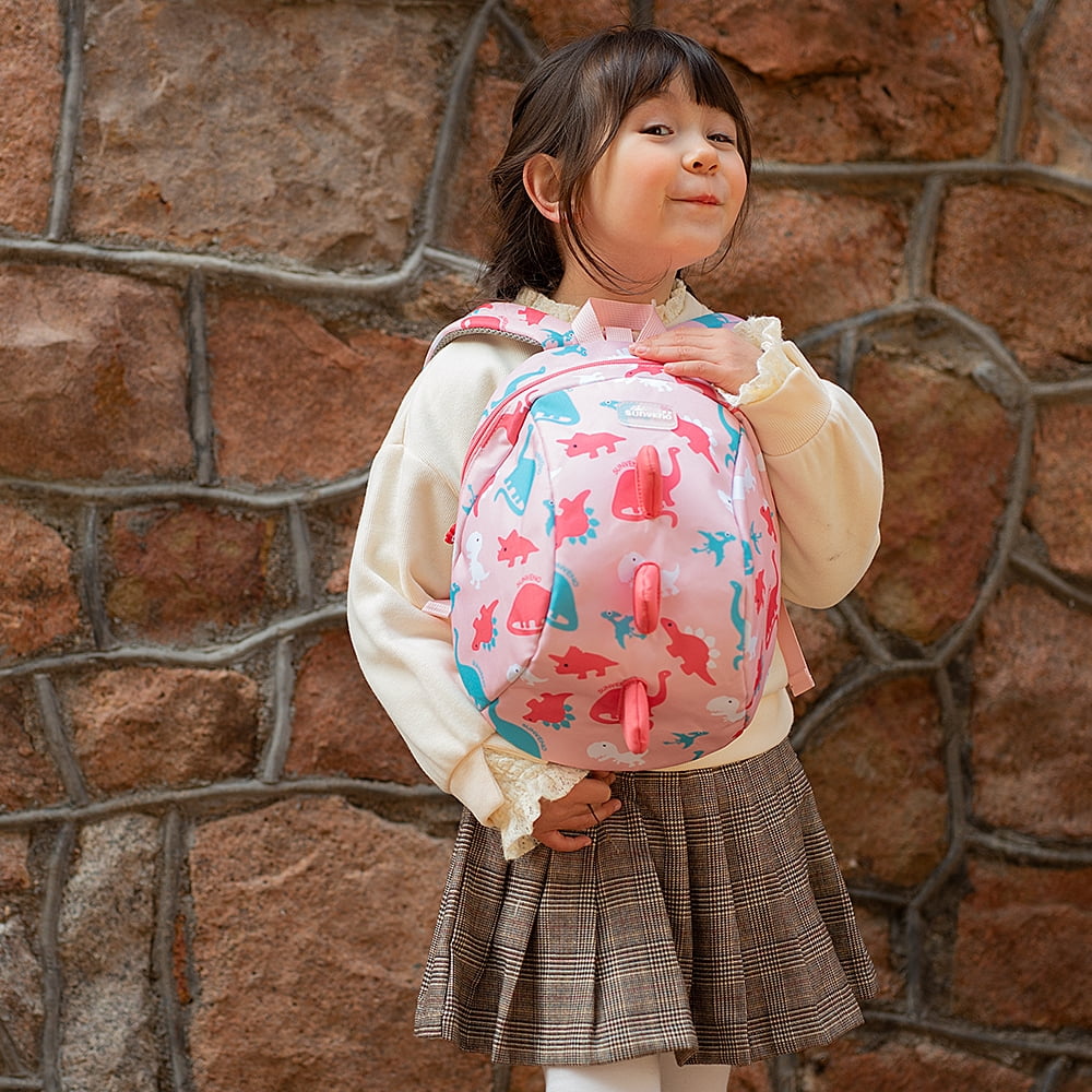 Sunveno Toddler Backpack with Safety Leash, Pink